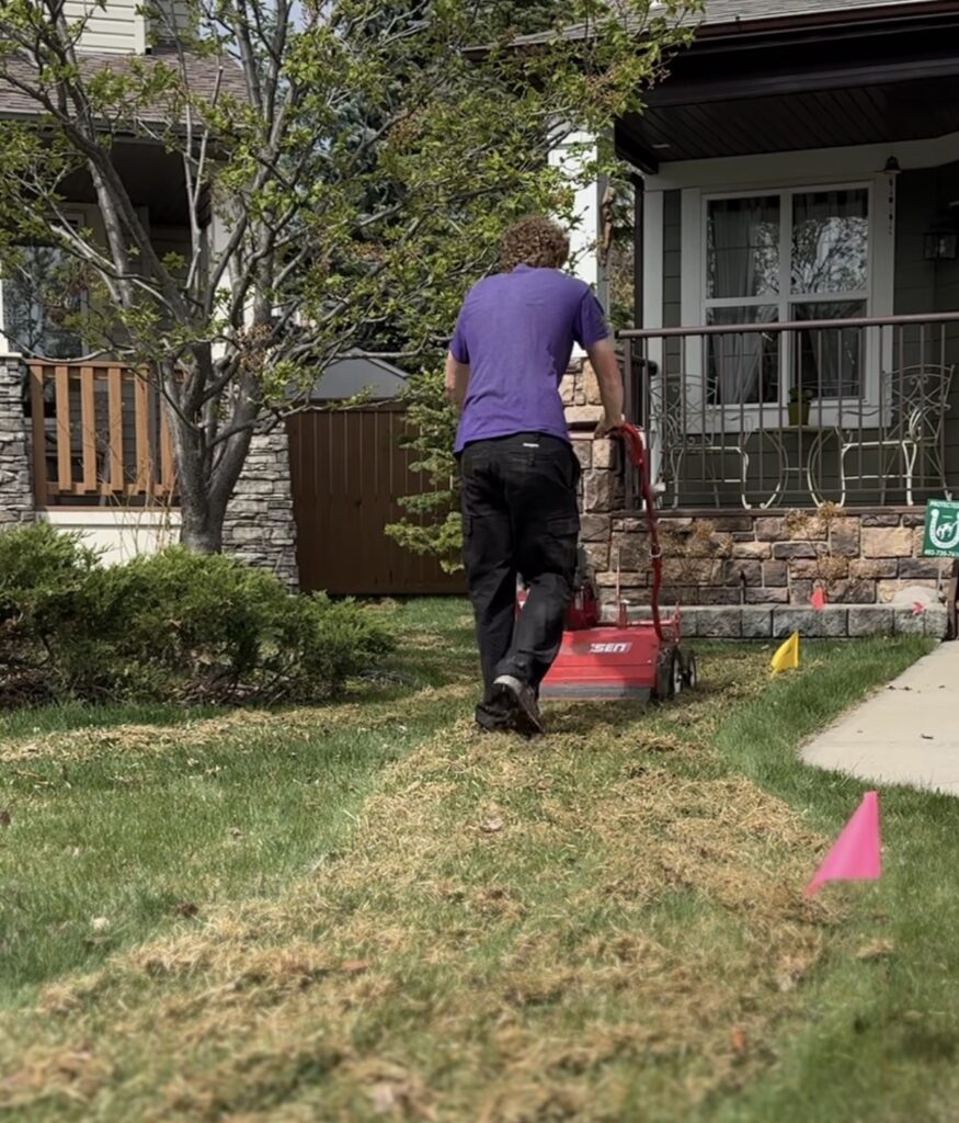 Power raking service completed in Calgary