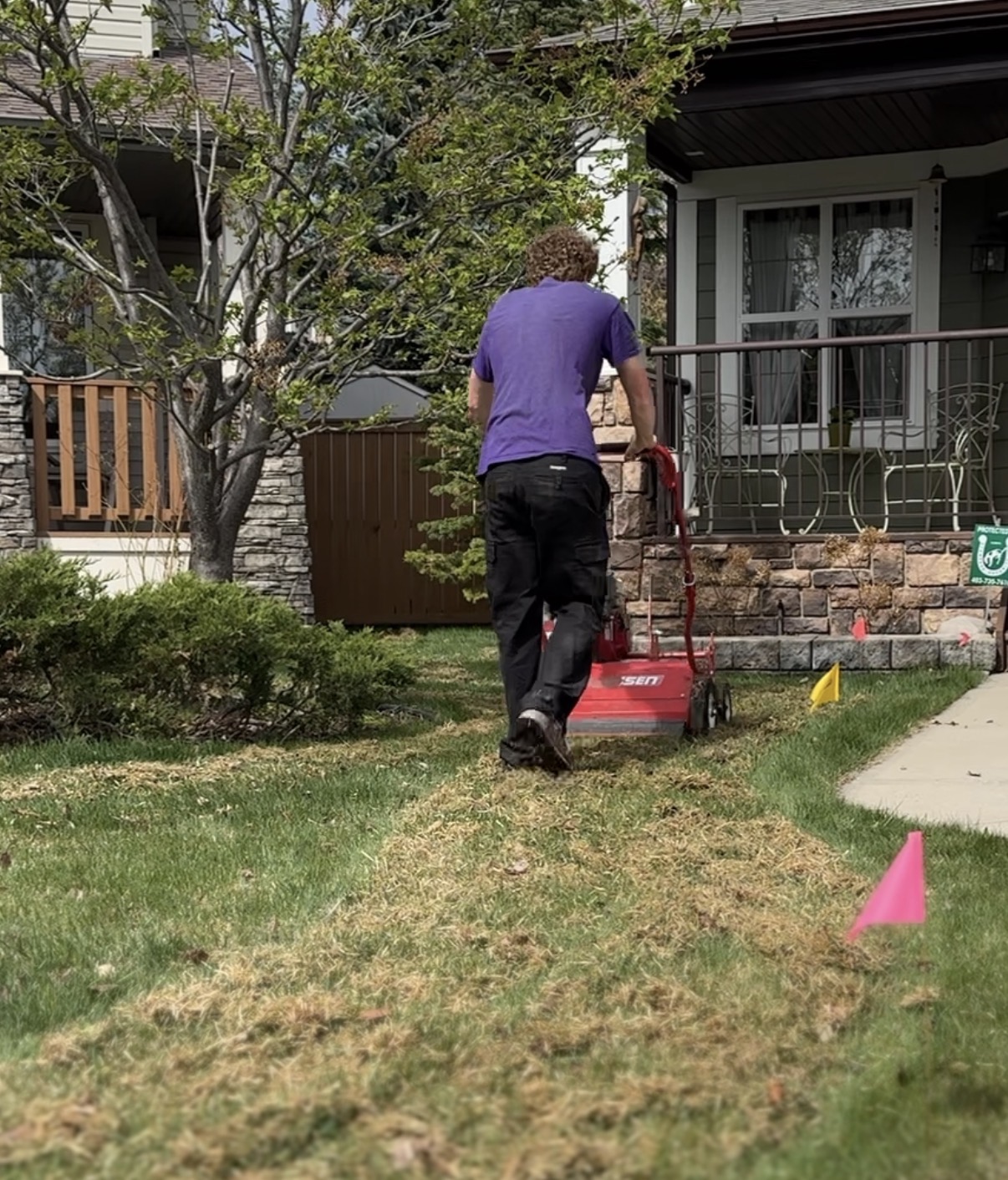 Power raking service completed in Calgary